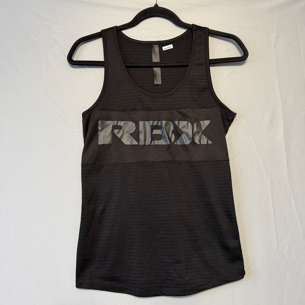RBX Active Womens Signature Studio Tank Small Black Workout Yoga Gym Breathable